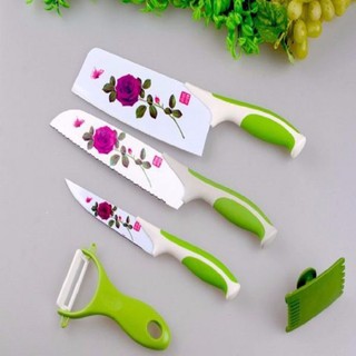 🎁 bộ dao nhật 5 món hoa văn
