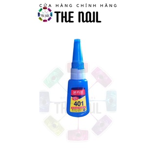 Keo 401 dán móng nail (20g) - Keo dán đa năng Hàn Quốc chuyên dụng cho dân làm móng, keo dán đầu cơ bida-THE NAIL