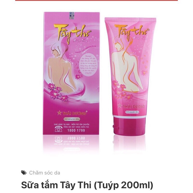 SỮA TẮM TÂY THI Hương hoa hồng