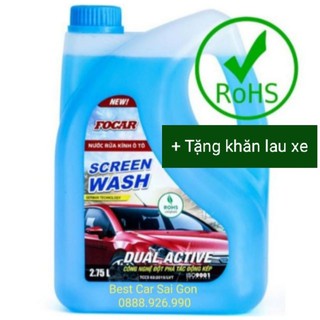 Nước rửa kính ô tô Screen Wash ( + Tặng khăn mềm lau xe)