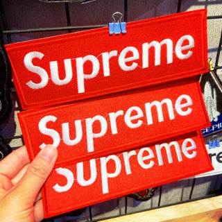 Sticker ủi/ Miếng vá quần áo/ Hình ủi Supreme đỏ