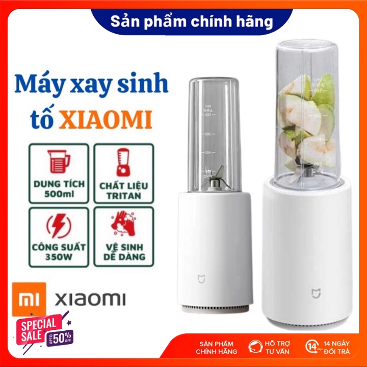 Máy xay đa năng cầm tay Xiaomi Mijia công suất 45W, 4 lưỡi dao Inox siêu khoẻ 18.000 vòng/phút màu trắng-BH 12 tháng