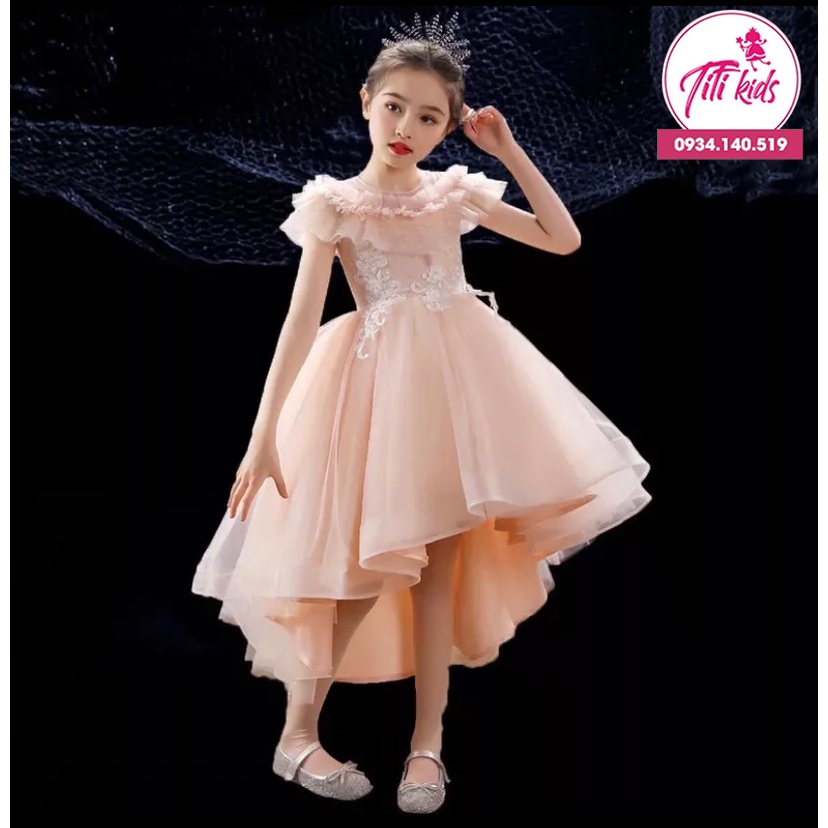 Đầm Công Chúa Bé Gái TiTiKids Đầm Đuổi Xếp Ly CC160