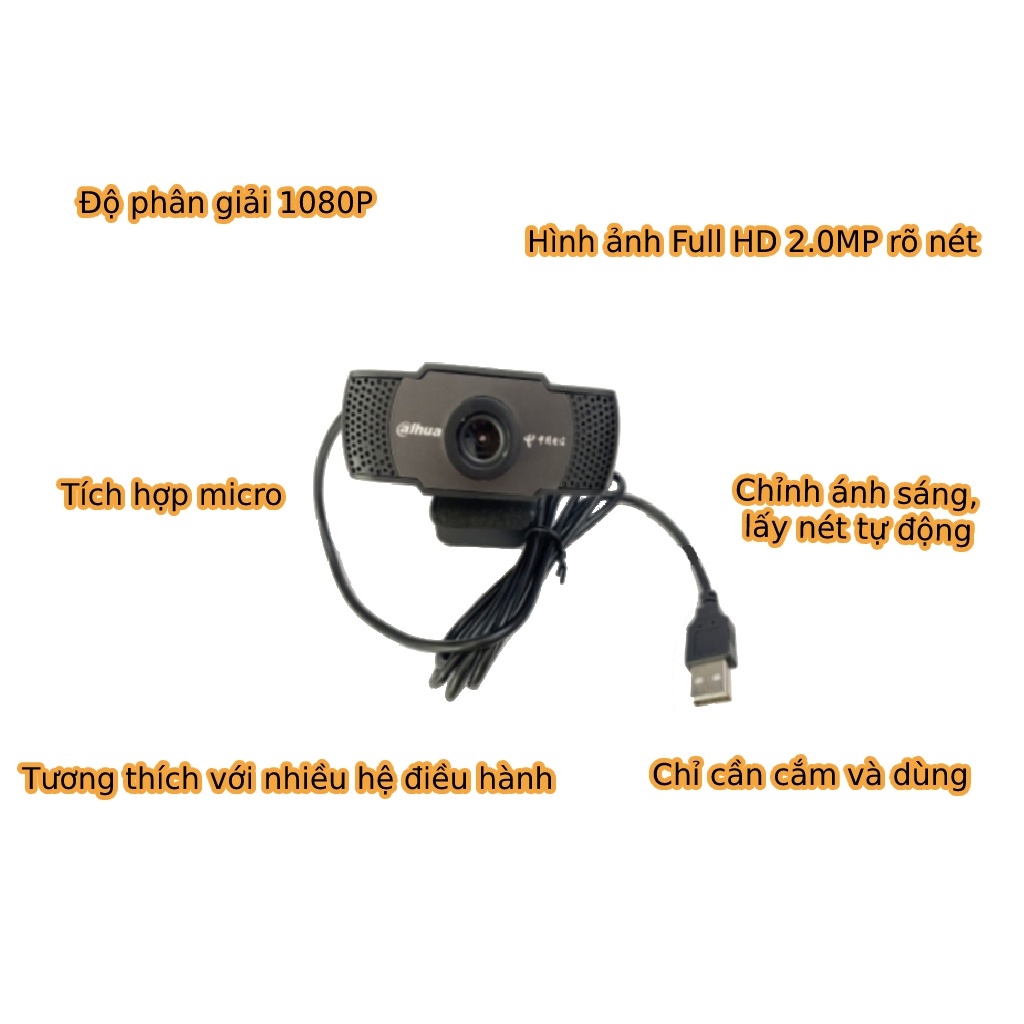 Webcam máy tính có mic Zahua Z2+ Full HD 1080P dùng để học , làm việc trực tuyến chuyên dùng cho laptop,PC