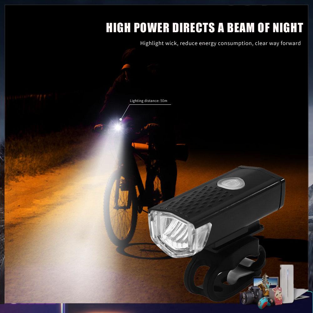 Bộ đèn LED sạc USB chống nước an toàn tiện dụng cho xe đạp