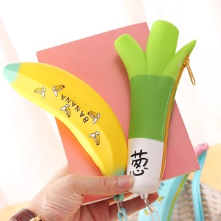 Hộp bút Bóp viết chuối, hành