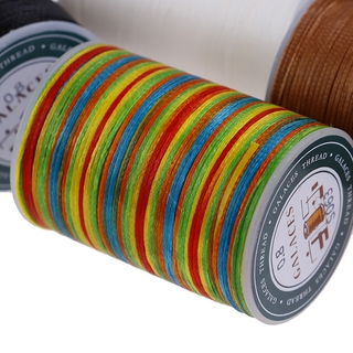 [LuckyToday] 1Pc Waxed Thread 0.8mm 90m Polyester Cord Sewing Machine Stitching For Craft