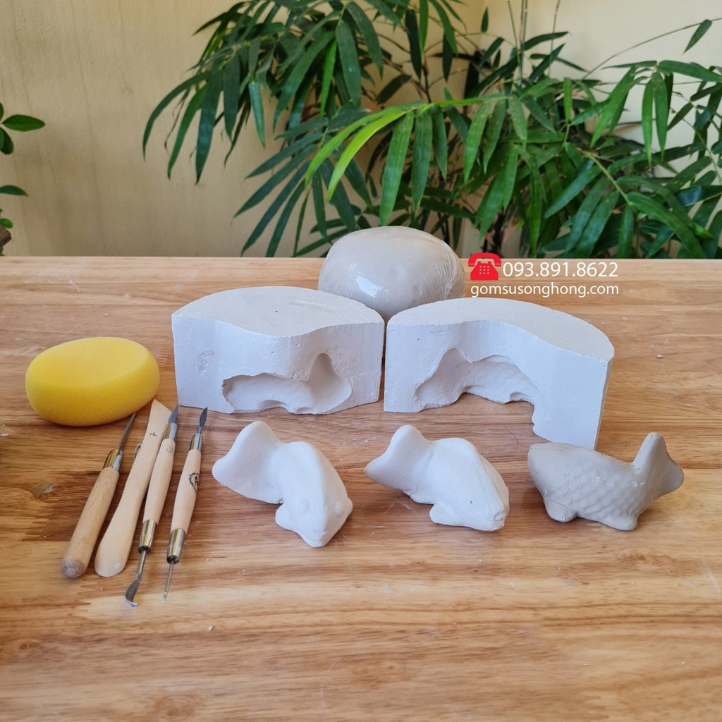 Khuôn In Làm Gốm Nhiều Họa Tiết SHKG-K2 Chuyên Dụng, In Nghệ Thuật Bằng Đất Sét Gốm Cực Đơn Giản Cho Học Sinh