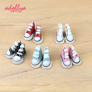 Giày vải canvas 3.5cm cho búp bê barbie bjd cỡ 1/8