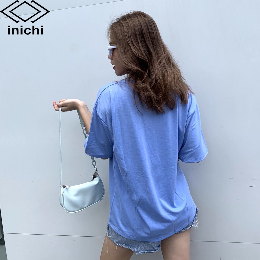 Áo thun tay lỡ INICHI A579 form rộng oversize nữ