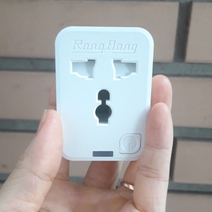 Ổ cắm điện thông minh Rạng Đông OC.01.WF 16A, kết nối wifi, bật tắt hẹn giờ qua điện thoại