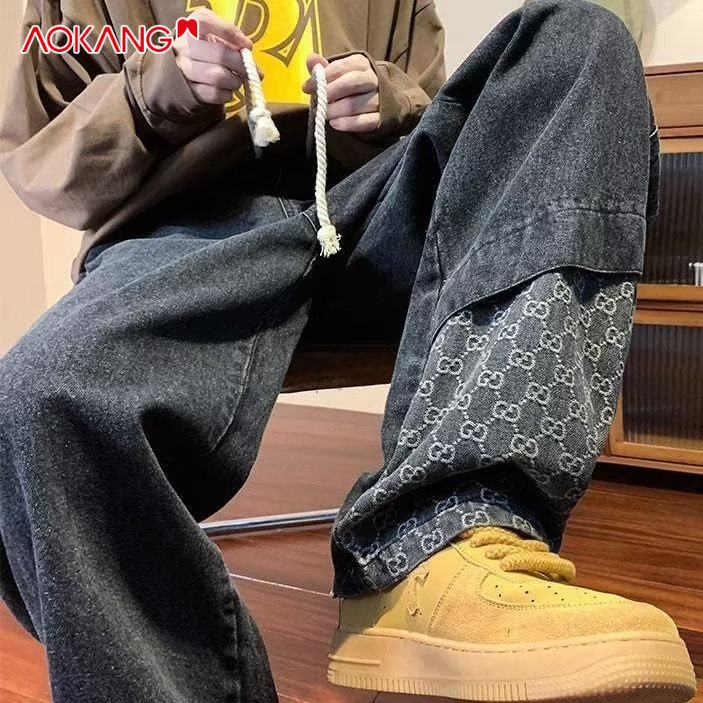Quần Jeans Dài Phong Cách Hip Hop Thời Trang Cho Nam