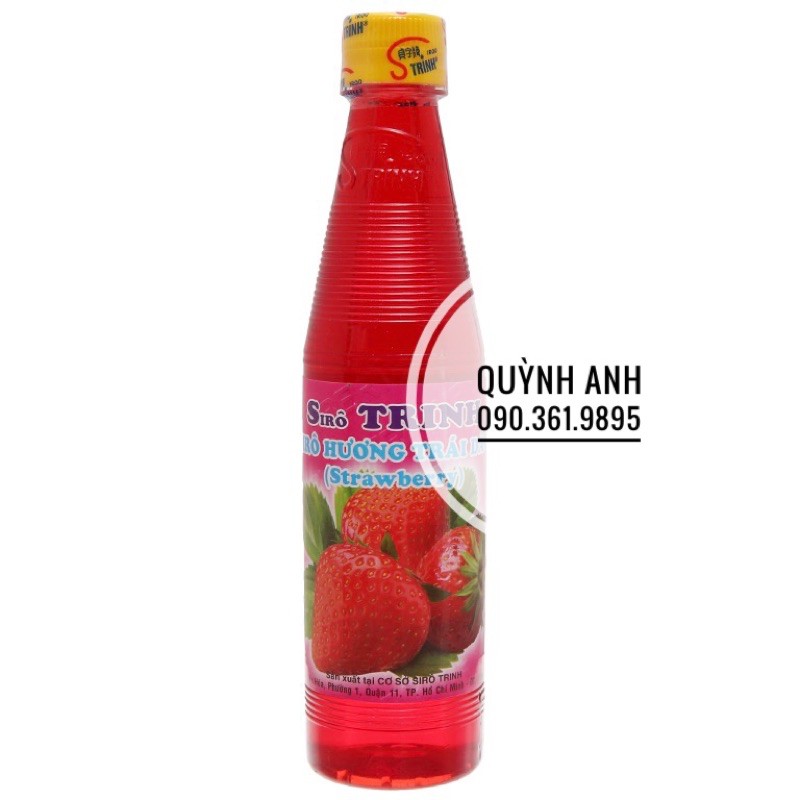 Siro hiệu Trinh với đủ các mùi vị 600ml