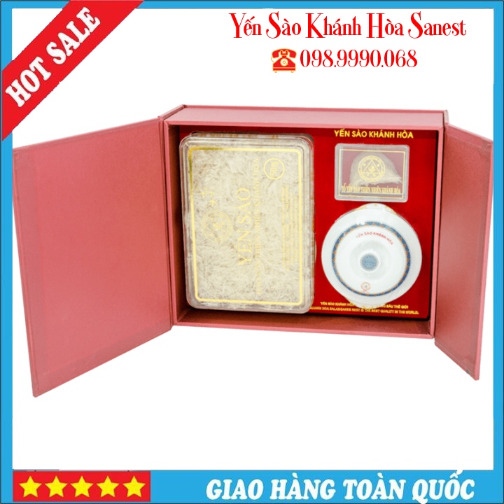 Yến Sào Đảo Thiên Nhiên ⚜️TỐT CHO SỨC KHỎE⚜️ Tinh Chế Mẫu Hộp Quà Tặng 50G - 015GS