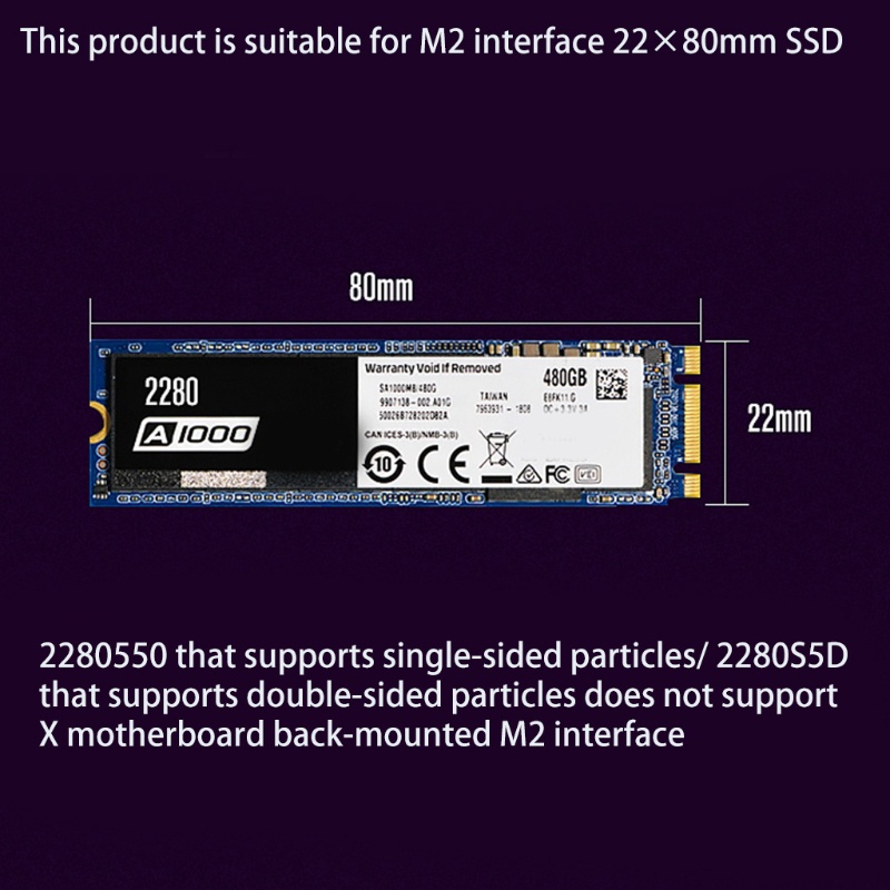 Tấm Tản Nhiệt Ổ Cứng M2 Nvme Ssd M.2 2280 | BigBuy360 - bigbuy360.vn