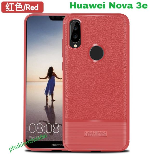 Ốp lưng Huawei Nova 3e FREESHIP Từ 50k chống sốc vân da Ver 2 cao cấp