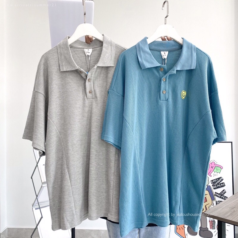 Áo thun unisex, áo polo logo trái tim 6006