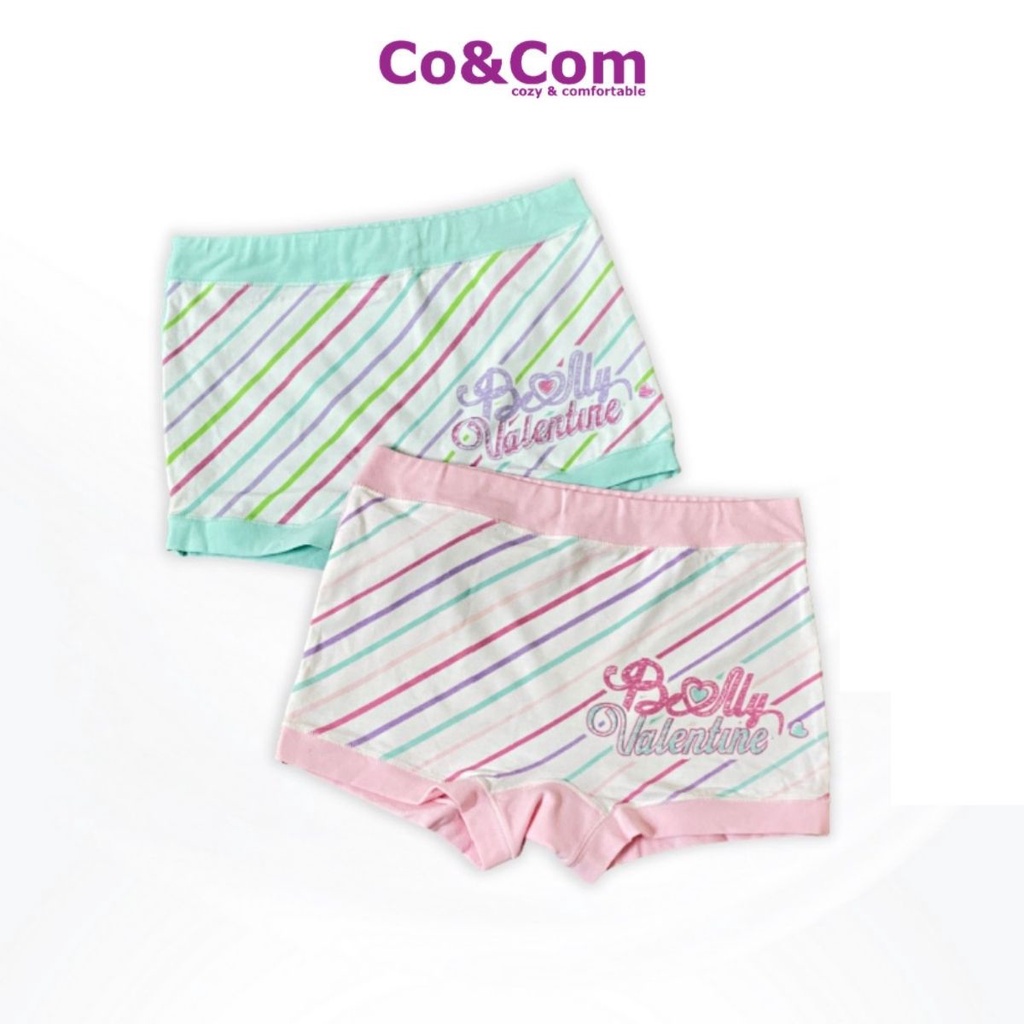 Set 2 Quần Lót Đùi, Quần Chip Bé Gái Co&amp;Com CD70019 Cotton Siêu Mềm Mại Siêu Thấm Hút