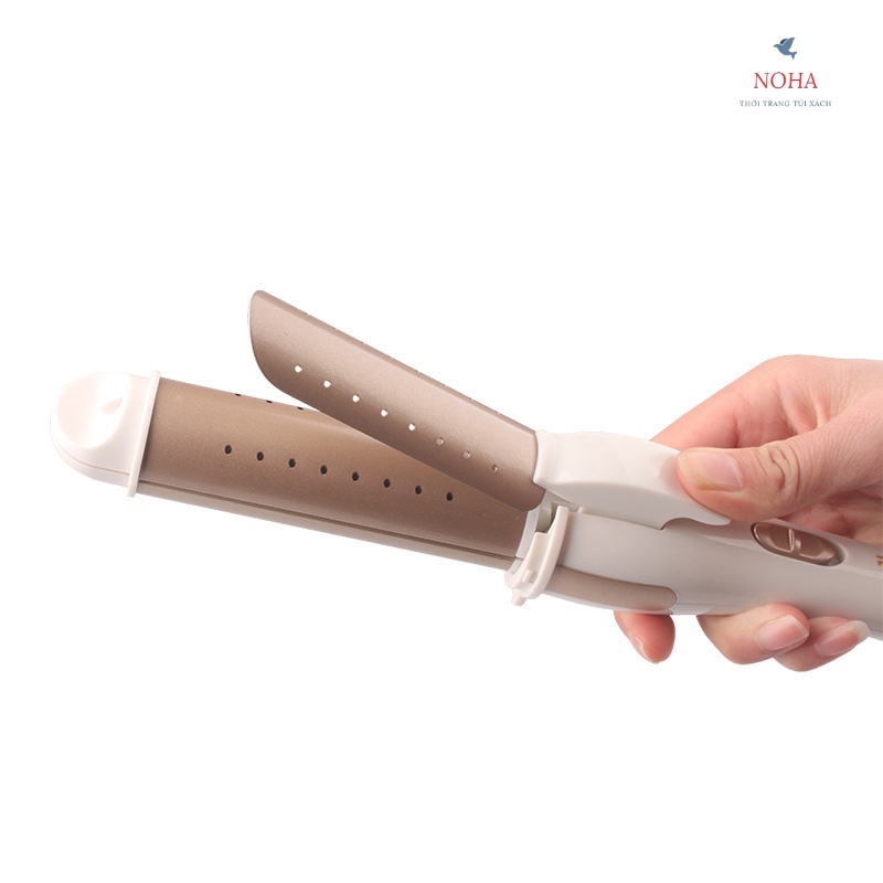 Máy duỗi tóc + uốn tóc E668 200℃ lõi sắt chất lượng cao