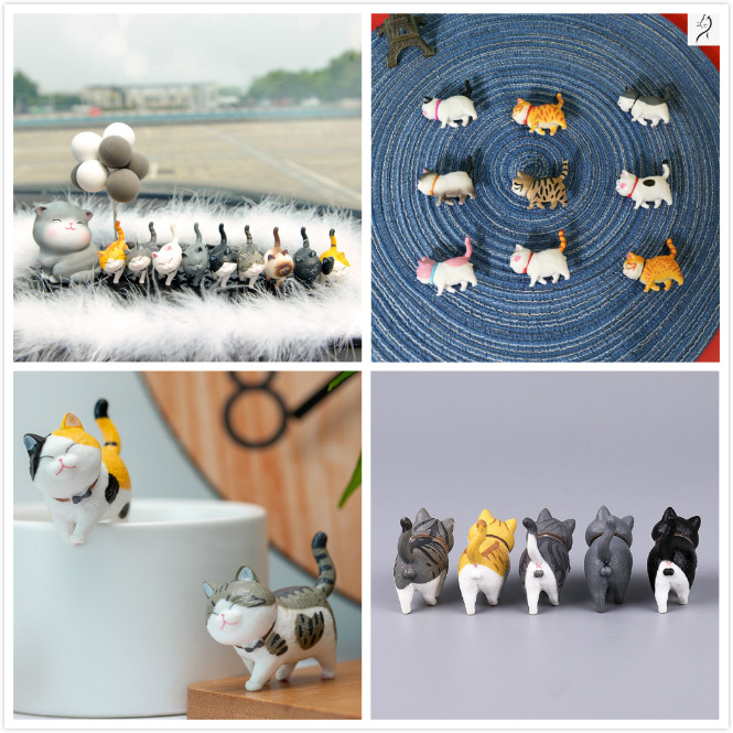 Mô Hình Mèo Con Xinh Xắn Dễ Thương Dùng Để Trang Trí