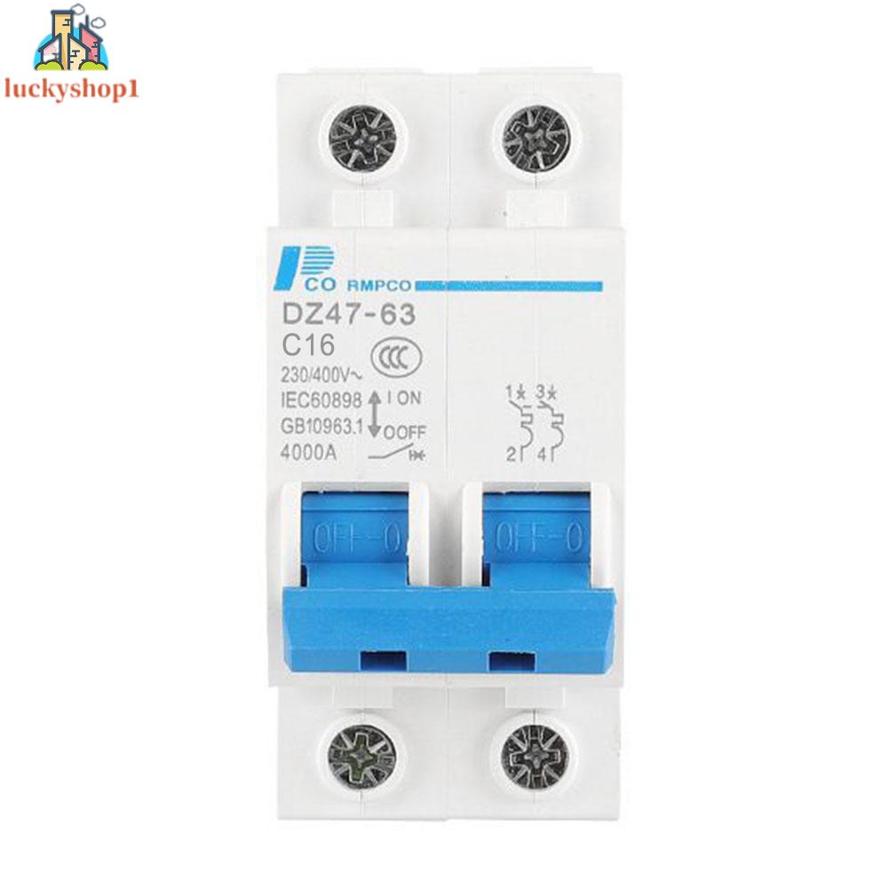 Cầu Dao Năng Lượng Mặt Trời 16-63A 400V DC 2 Cực MCB