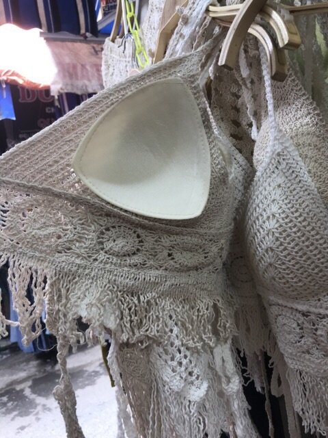 Set biển sexy - áo bra đan móc tua rua + quần ren ( có tách rời ) | BigBuy360 - bigbuy360.vn