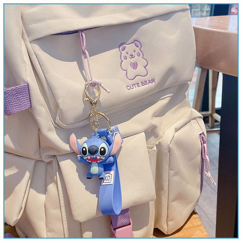 LANFY Móc Khóa Silicon Hình Stitch Hoạt Hình Dễ Thương