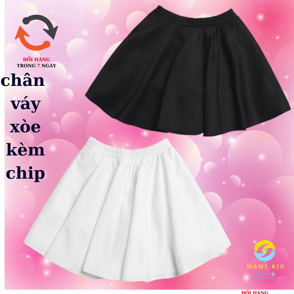 chân váy trẻ em size đại KÈM CHIP 20-40kg, mamikid
