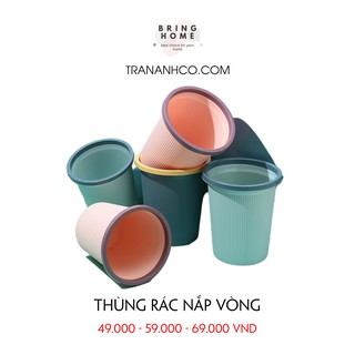 [GIÁ TỐT] Thùng rác nắp vòng