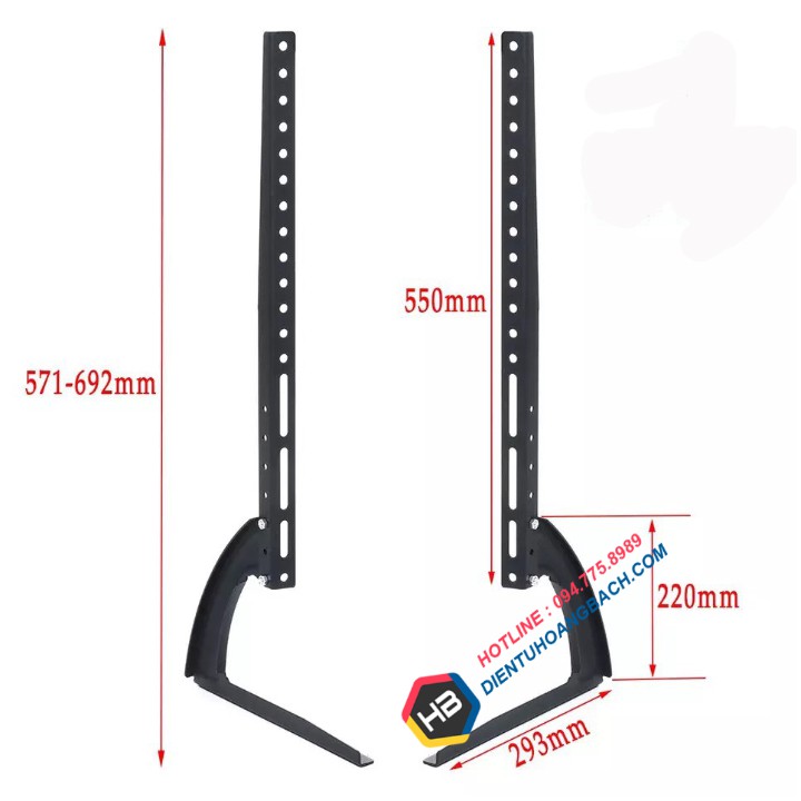 Chân Đế Tivi Đa Năng ErgoTek E601 / E602 32 - 70 Inch - Chân Màn Hình Tivi Đặt Bàn Cao Cấp [ Hơn TV01 TV02 ]