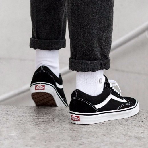 Giày Sneaker Vsns Old Skool Đen Nữ