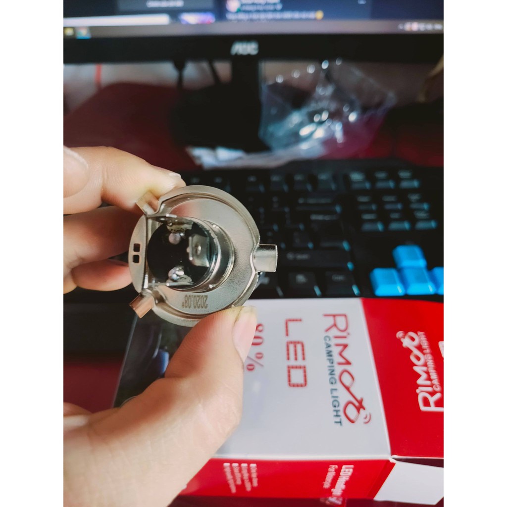 Bi cầu mini H4 chuẩn pha 2 màu cos vàng pha trắng