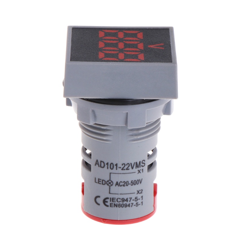 Vôn Kế Điện Tử Mini 22mm AC 12-500
