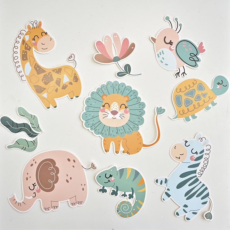 Dây Chữ Sinh Nhật HAPPY BIRTHDAY Kèm Sticker Thú Đáng Yêu