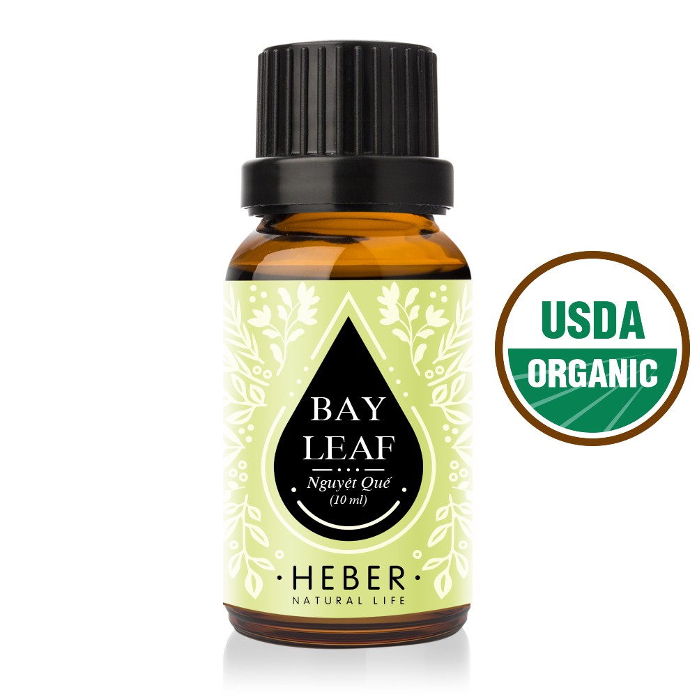 Tinh Dầu Nguyệt Quế Bay Leaf Heber Natural Life, Cao Cấp Nhập Khẩu, Thiên Nhiên Nguyên Chất, Chai 10ml/30ml/50ml