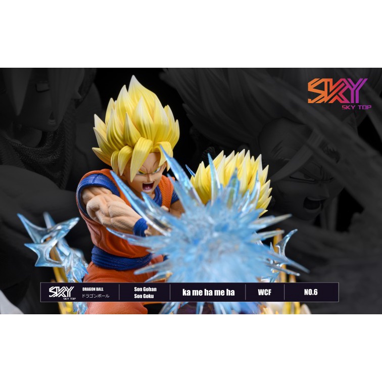 Mô hình Dragonball Resin chính hãng - Goku Gohan Sky Top Studio