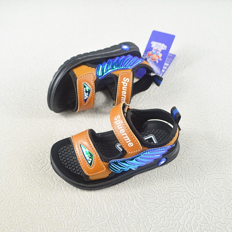 sandal bé trai size 21-25  da vi sợi phong cách