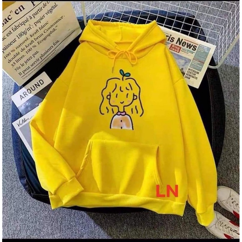 Áo hoodie cô gái tóc mầm TH6