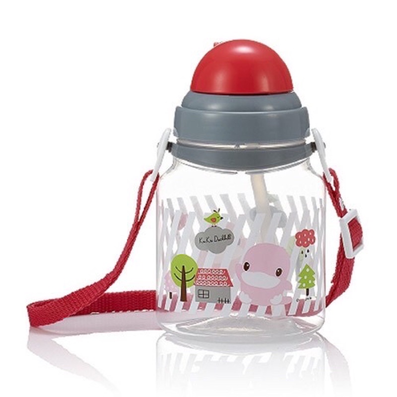 Bình uống nước ống hút mềm nắp bật 550ml KUKU KU5399