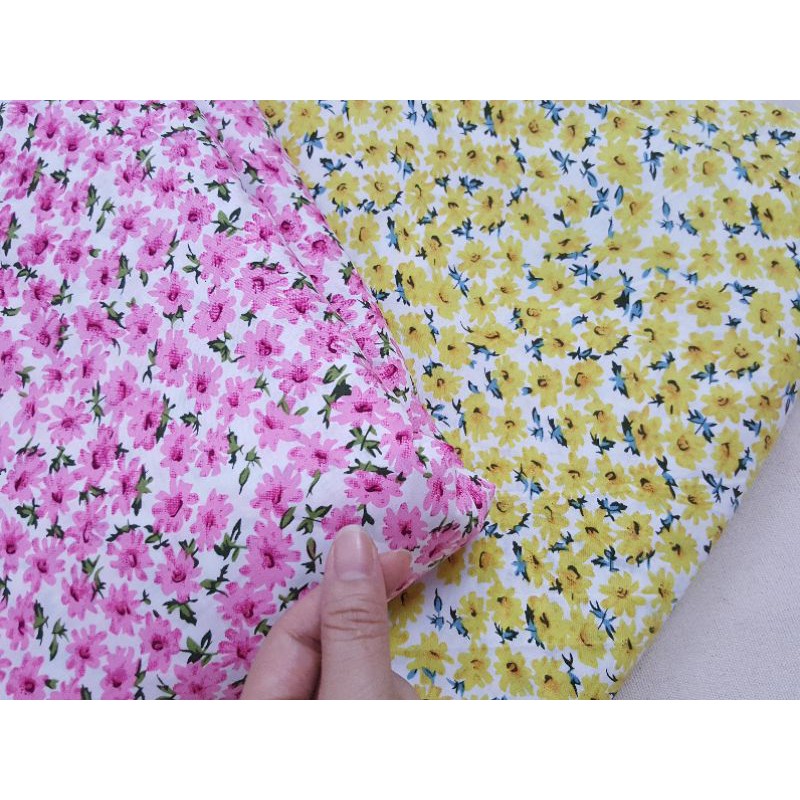 Vải thô hoa cúc 2m×1m5