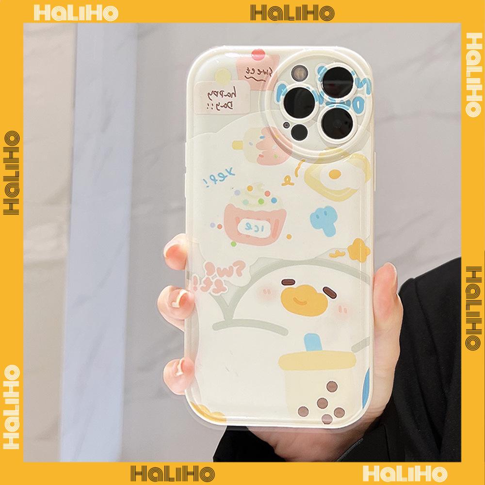 iPhone Case TPU Silicone Soft Case Airbag Shockproof Protection Camera Cute Cartoon Duck Compatible For iPhone 11 Pro Max 13 Pro Max 12 Pro Max 7Plus xr XS Max