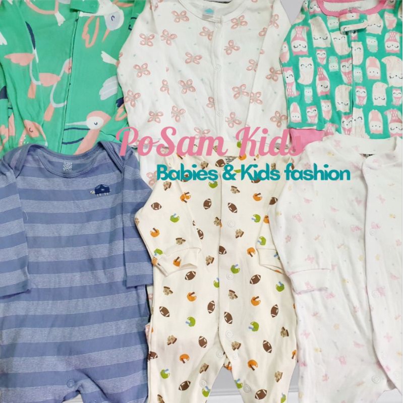 ( XÃ LỖI SIÊU NHẸ) Body Sleepsuit, Body Sleep, Bodysuit Có Tất Không Tất Cho Bé, Hàng Xuất Dư-PoSam Kids