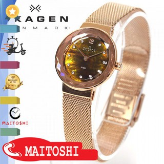Đồng hồ nữ skagen 456srr1 dây titan 2 kim số hạt swarovski mts-store