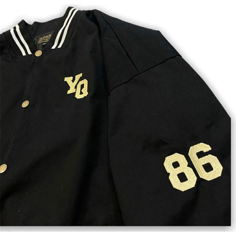 Áo Khoác Bomber YG 86 Basic Form Rộng Style Ullzang Nam nữ unisex cá tính chất nỉ cotton