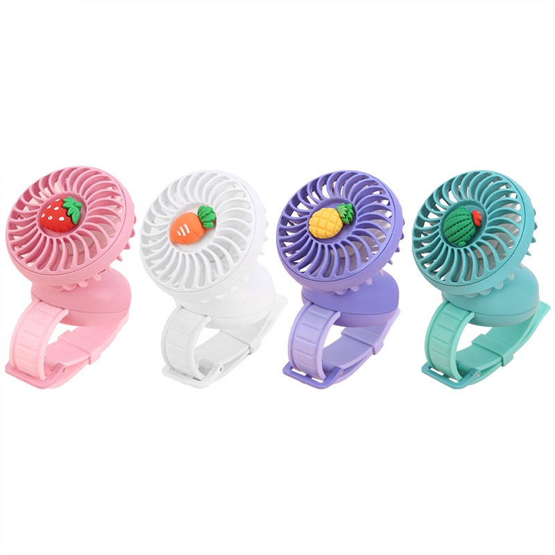Quạt Mini Sạc USB Hình Đồng Hồ Đeo Tay Tiện Dụng