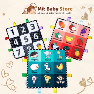 Tranh vải kích thích thị giác Lalala Baby 27 x 27cm cho bé phát triển trí thông minh