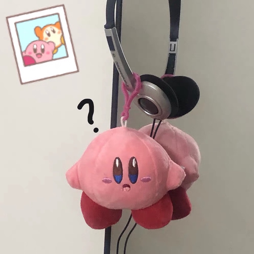 Móc Khóa hoạt hình nhồi bông Kirby 10cm