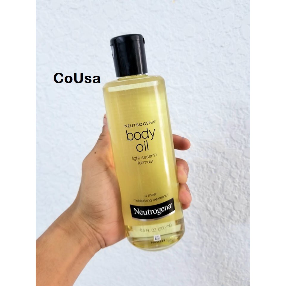 [ Ảnh Thật ] Dầu Dưỡng Cơ Thể Neutrogena Body Oil Light Sesame Formula 250ml