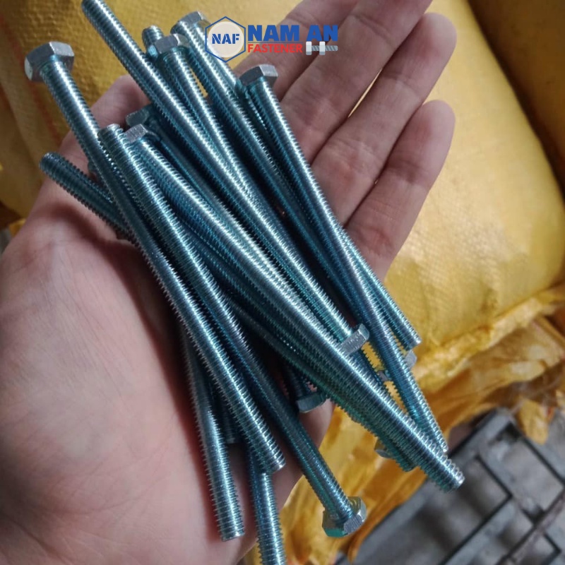 300 con Bulong M6 cấp bền 8.8, bu lông lục giác M6, chiều dài 16, 20, 25, 30mm. Màu: Đen, Vàng, Trắng