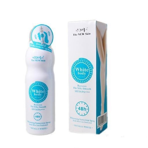 Kem Chống Năng Body - Kem Xịt Chống Nắng Và Kích Trắng Body The New Skin 200ml